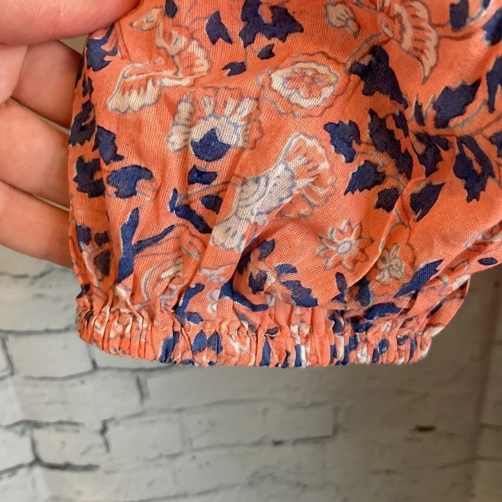 Cleobella Mariana Floral Positano Organic Cotton Blouse S Boho Romantic Feminine